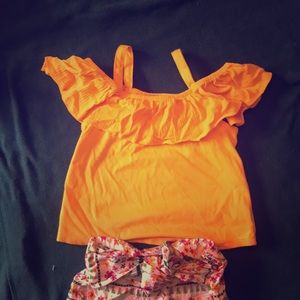 Toddler Girl Gorgeous  Floral 2 Piece Pant Set